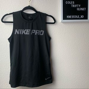 Nike Pro Wrap Mesh Back Top athletic sports shirt